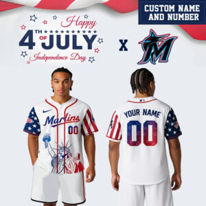Miami Marlins x 4th Of July Day Jersey