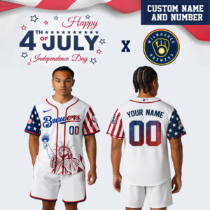 Milwaukee Brewers x 4th Of July Day Jersey