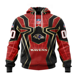 NFL x Spider Man Far From Home Baltimore Ravens Special Hoodies