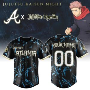 Atlanta Braves MLB x Jujutsu Kaisen Night Jersey Limited Edition