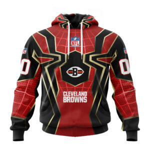NFL x Spider Man Far From Home Cleveland Browns Special Hoodies