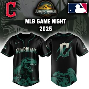 Cleveland Guardians x Jurassic World Colab Editons Limited Jersey