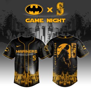 Seattle Mariners x DC Batman Game Night Special Edition Jersey