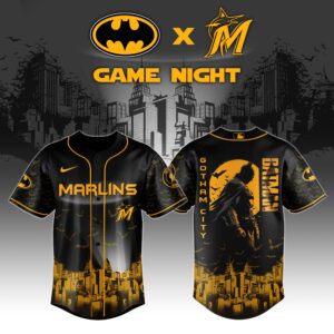 Miami Marlins x DC Batman Game Night Special Edition Jersey