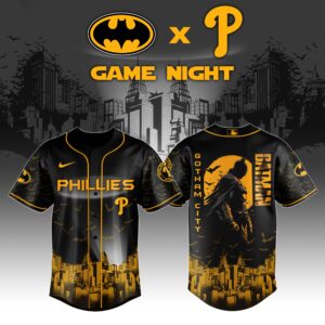 Philadelphia Phillies x DC Batman Game Night Special Edition Jersey