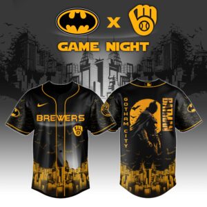 Milwaukee Brewers x DC Batman Game Night Special Edition Jersey