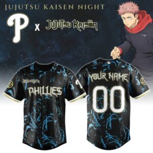 Philadelphia Phillies MLB x Jujutsu Kaisen Night Jersey Limited Edition