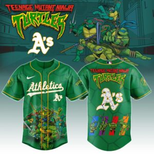 Oakland Athletics x Ninja Turtles Night Game Limited Edition Jersey