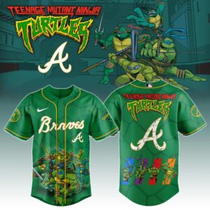 Atlanta Braves MLB x Ninja Turtles Night Game Limited Edition Jersey