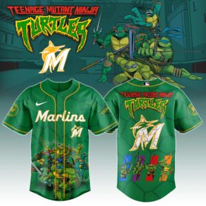 Miami Marlins x Ninja Turtles Night Game Limited Edition Jersey