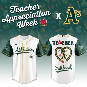 Oakland Athletics MLB X Teacher Appreciation Week Edition Jersey