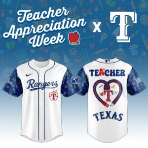 Texas Rangers MLB X Teacher Appreciation Week Edition Jersey