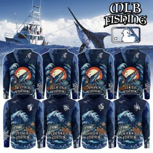 MLB x Wave Hunter Fishing Limited Edition Long Sleeve Hoodie