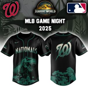 Washington Nationals x Jurassic World Colab Editons Limited Jersey