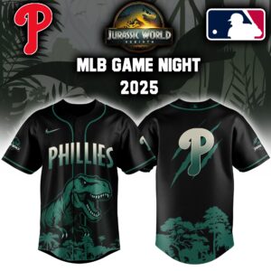 Philadelphia Phillies x Jurassic World Colab Editons Limited Jersey