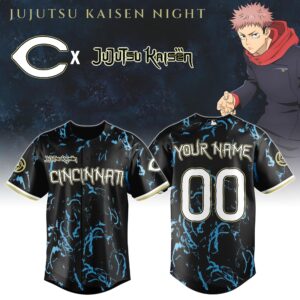 Cincinnati Reds MLB x Jujutsu Kaisen Night Jersey Limited Edition