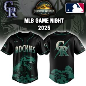 Colorado Rockies x Jurassic World Colab Editons Limited Jersey