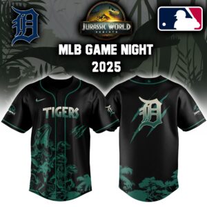 Detroit Tigers x Jurassic World Colab Jersey Editons Limited