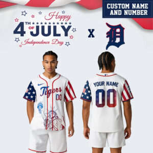 Detroit Tigers x 4th Of July Day Jersey