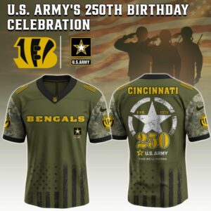 Cincinnati Bengals NFL x 250 U.S. ARMY Jersey
