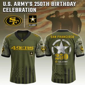 San Francisco 49ers NFL x 250 U.S. ARMY Jersey
