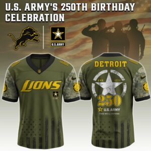 Detroit Lions NFL x 250 U.S. ARMY Jersey