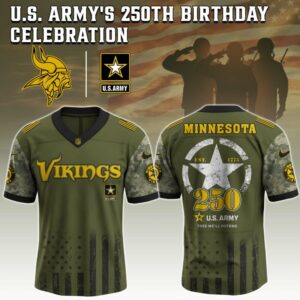 Minnesota Vikings NFL x 250 U.S. ARMY Jersey