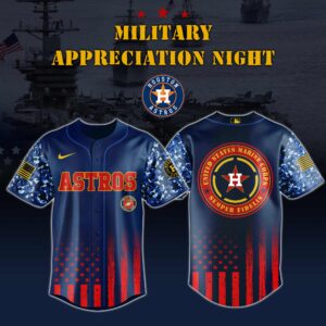 Houston Astros MLB x Navy Military Appreciation Night Jersey V2