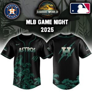 Houston Astros x Jurassic World Baseball Jersey Colab Editons Limited