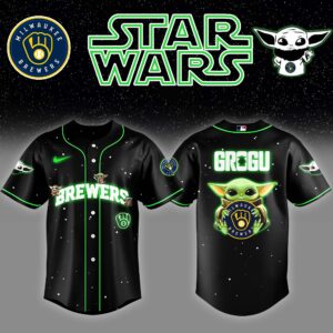 Milwaukee Brewers x Stars Wars Grogu Night Baseball Jersey Editions Limited