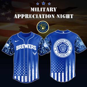 Milwaukee Brewers MLB x Army Military Appreciation Night Jersey V2