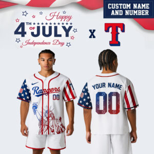 Texas Rangers x 4th Of July Day Jersey
