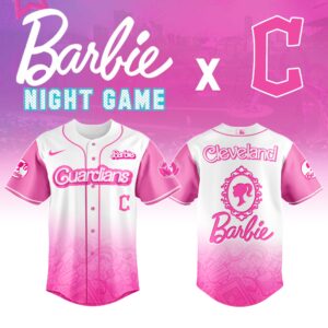 Cleveland Guardians MLB x Barbie Night Game Limited Edition Jersey 2025