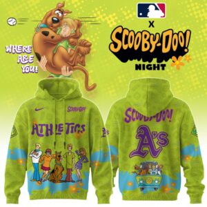 Oakland Athletics MLB x Scooby Doo Hoodie Editions Limited