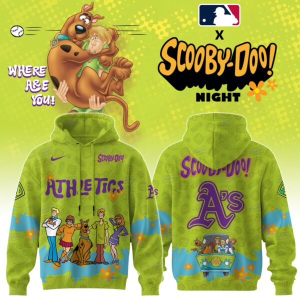 Oakland Athletics MLB x Scooby Doo Hoodie Editions Limited