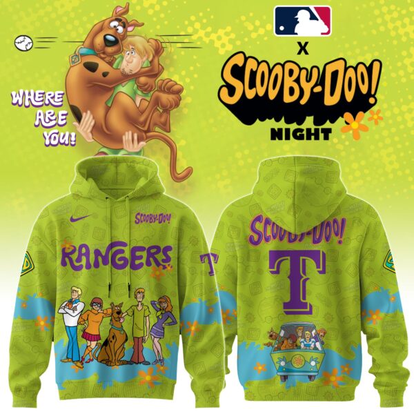 Texas Rangers MLB x Scooby Doo Hoodie Editions Limited