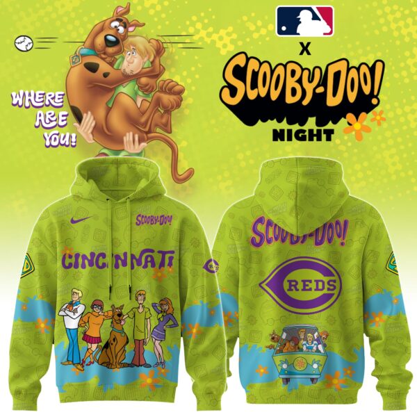 Cincinnati Reds MLB x Scooby Doo Hoodie Editions Limited
