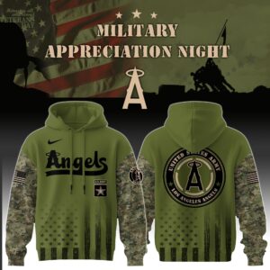 Los Angeles Angels MLB x Military Appreciation Night (Army, Navy, USAF, USMC, USCG) Hoodie Editions Limited