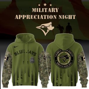 Toronto Blue Jays x MLB x Army Military Appreciation Night Hoodie Editions Limited