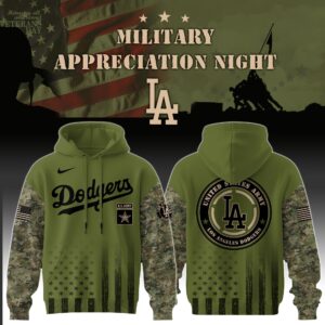 Los Angeles Dodgers x MLB x Army Military Appreciation Night Hoodie Editions Limited