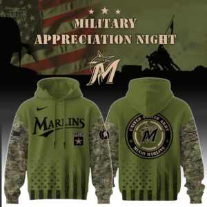 Miami Marlins MLB x Air Force Military Appreciation Night Hoodie Editions Limited