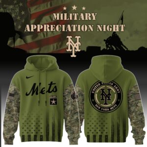 New York Mets MLB x Military Appreciation Night (Army, Navy, USAF, USMC, USCG) Hoodie Editions Limited