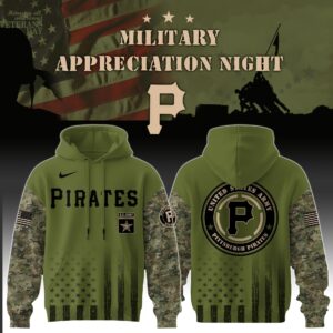 Pittsburgh Pirates MLB x Army Military Appreciation Night Hoodie Editions Limited