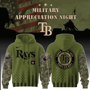 Tampa Bay Rays MLB x Army Military Appreciation Night Hoodie Editions Limited