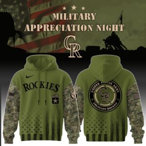 Colorado Rockies MLB x Navy Military Appreciation Night Hoodie Editions Limited