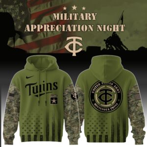 Minnesota Twins x MLB x Army Military Appreciation Night Hoodie Editions Limited