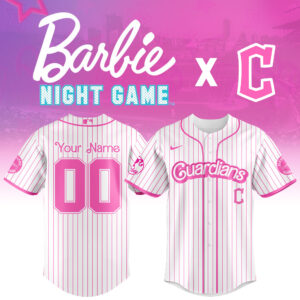 Cleveland Guardians MLB x Barbie Night Game Limited Edition Personalized Custom Jersey