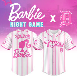Detroit Tigers MLB x Barbie Night Game Limited Edition Jersey 2025 v1