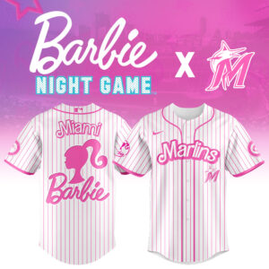 Miami Marlins MLB x Barbie Night Game Limited Edition Jersey
