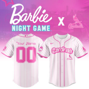 St.Louis Cardinals MLB x Barbie Night Game Personalized Custom Jersey